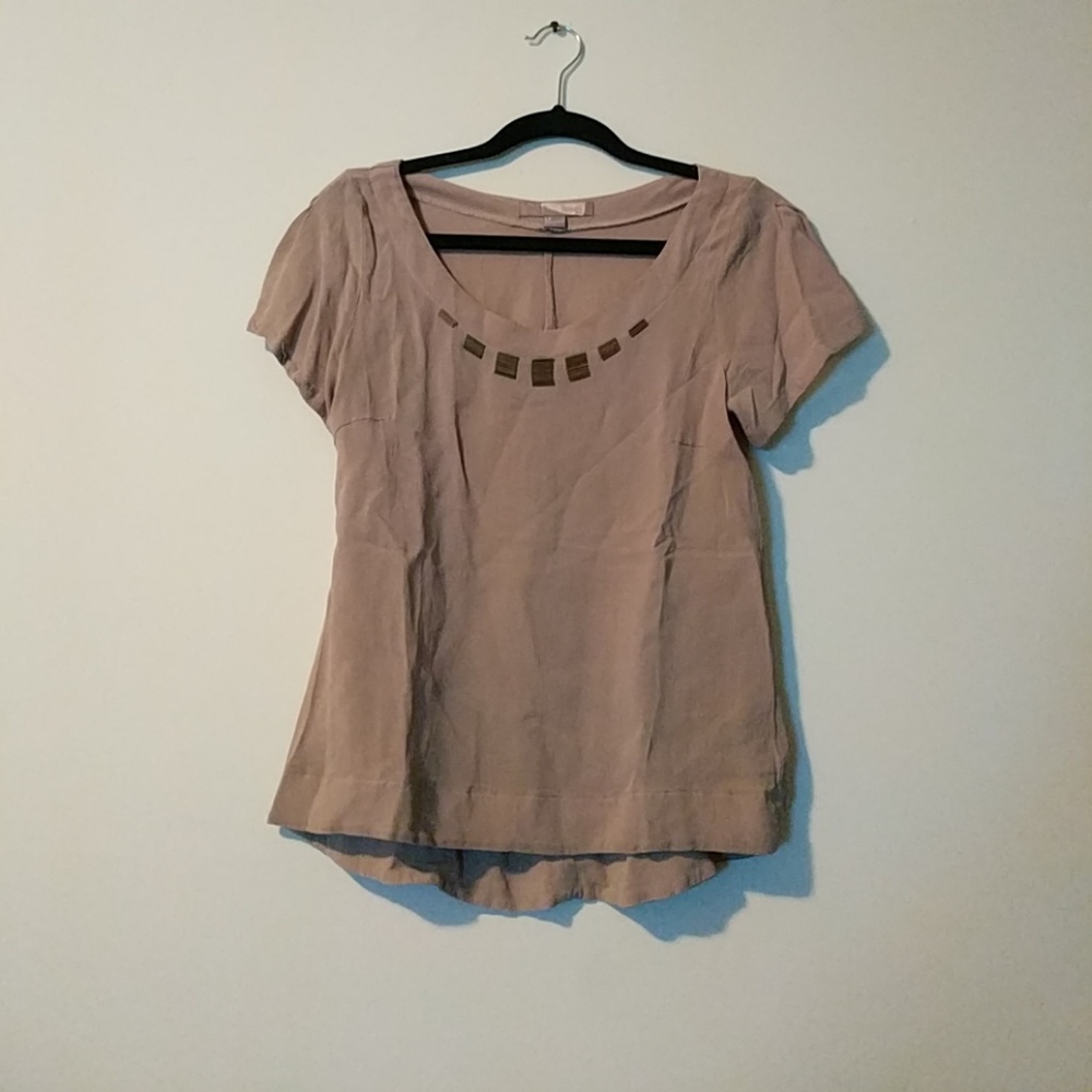 Tan modern top